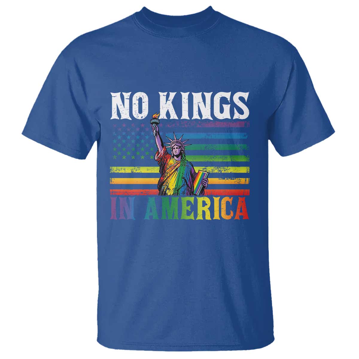 No Kings In America LGBT Pride T Shirt Anti Authoritarian Political