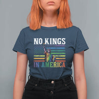 No Kings In America LGBT Pride T Shirt For Women Anti Authoritarian Political
