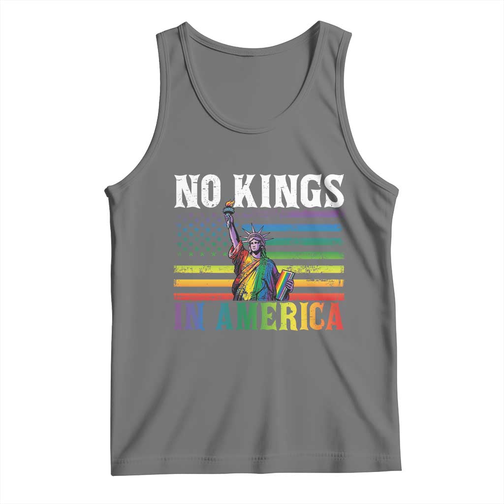 No Kings In America LGBT Pride Tank Top Anti Authoritarian Political