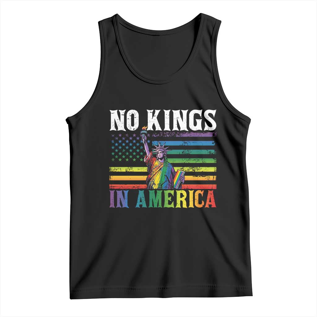 No Kings In America LGBT Pride Tank Top Anti Authoritarian Political
