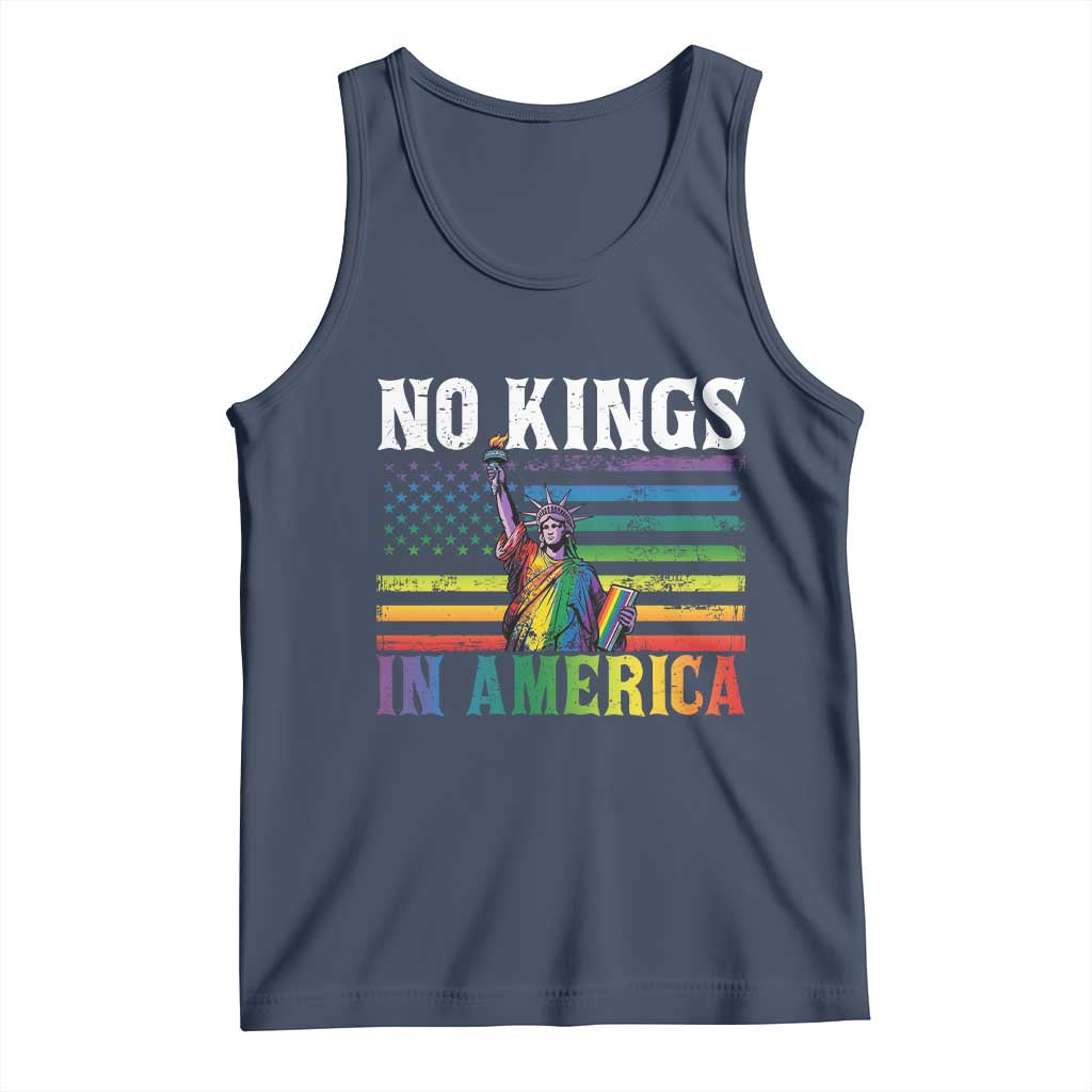 No Kings In America LGBT Pride Tank Top Anti Authoritarian Political