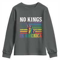 No Kings In America LGBT Pride Youth Sweatshirt Anti Authoritarian Political