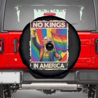 Funny Patriotic LGBT Graphic Spare Tire Cover No Kings In America