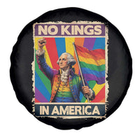 Funny Patriotic LGBT Graphic Spare Tire Cover No Kings In America