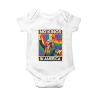 Funny Patriotic LGBT Graphic Baby Onesie No Kings In America