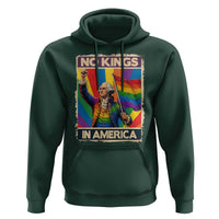 Funny Patriotic LGBT Graphic Hoodie No Kings In America