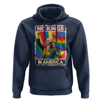 Funny Patriotic LGBT Graphic Hoodie No Kings In America