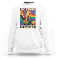 Funny Patriotic LGBT Graphic Sweatshirt No Kings In America