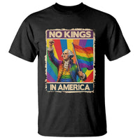 Funny Patriotic LGBT Graphic T Shirt No Kings In America