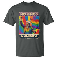 Funny Patriotic LGBT Graphic T Shirt No Kings In America