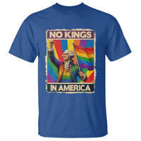 Funny Patriotic LGBT Graphic T Shirt No Kings In America