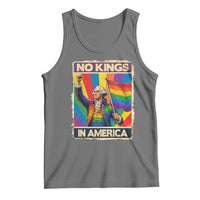 Funny Patriotic LGBT Graphic Tank Top No Kings In America