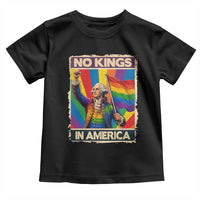 Funny Patriotic LGBT Graphic Toddler T Shirt No Kings In America