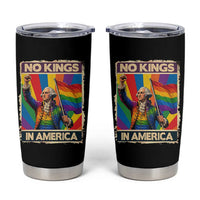 Funny Patriotic LGBT Graphic Tumbler Cup No Kings In America