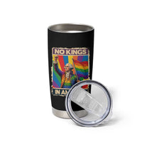 Funny Patriotic LGBT Graphic Tumbler Cup No Kings In America