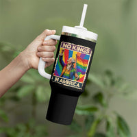 Funny Patriotic LGBT Graphic Tumbler With Handle No Kings In America