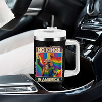 Funny Patriotic LGBT Graphic Tumbler With Handle No Kings In America