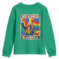 Funny Patriotic LGBT Graphic Youth Sweatshirt No Kings In America