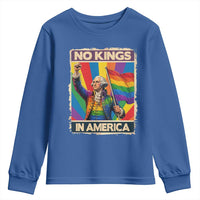 Funny Patriotic LGBT Graphic Youth Sweatshirt No Kings In America