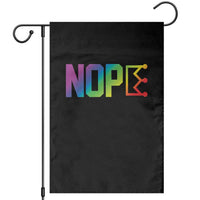 Nope No Kings Graphic Garden Flag Humorous Political Gift