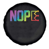Nope No Kings Graphic Spare Tire Cover Humorous Political Gift