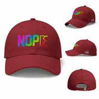 Nope No Kings Graphic Baseball Cap Humorous Political Gift