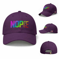 Nope No Kings Graphic Baseball Cap Humorous Political Gift