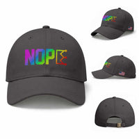 Nope No Kings Graphic Baseball Cap Humorous Political Gift