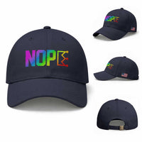 Nope No Kings Graphic Baseball Cap Humorous Political Gift