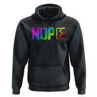 Nope No Kings Graphic Hoodie Humorous Political Gift