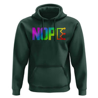 Nope No Kings Graphic Hoodie Humorous Political Gift