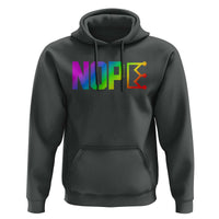 Nope No Kings Graphic Hoodie Humorous Political Gift