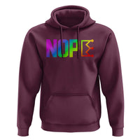 Nope No Kings Graphic Hoodie Humorous Political Gift