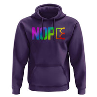 Nope No Kings Graphic Hoodie Humorous Political Gift
