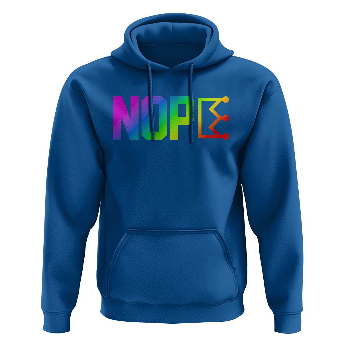 Nope No Kings Graphic Hoodie Humorous Political Gift