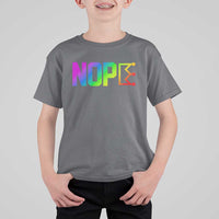 Nope No Kings Graphic T Shirt For Kid Humorous Political Gift