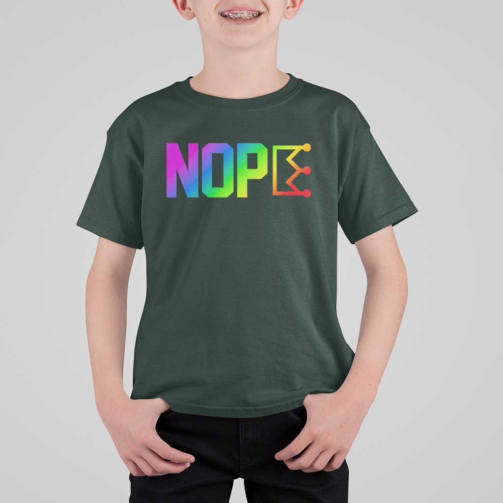 Nope No Kings Graphic T Shirt For Kid Humorous Political Gift
