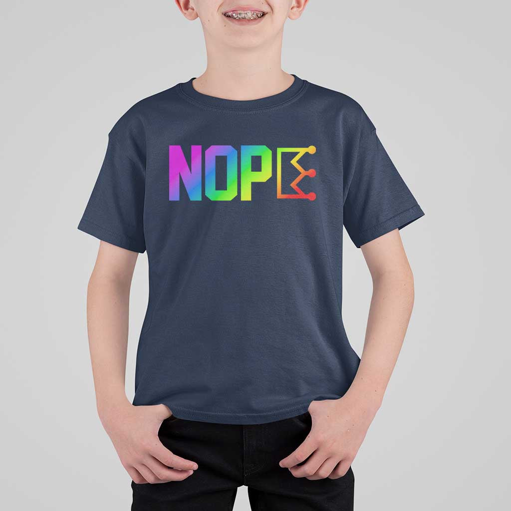Nope No Kings Graphic T Shirt For Kid Humorous Political Gift