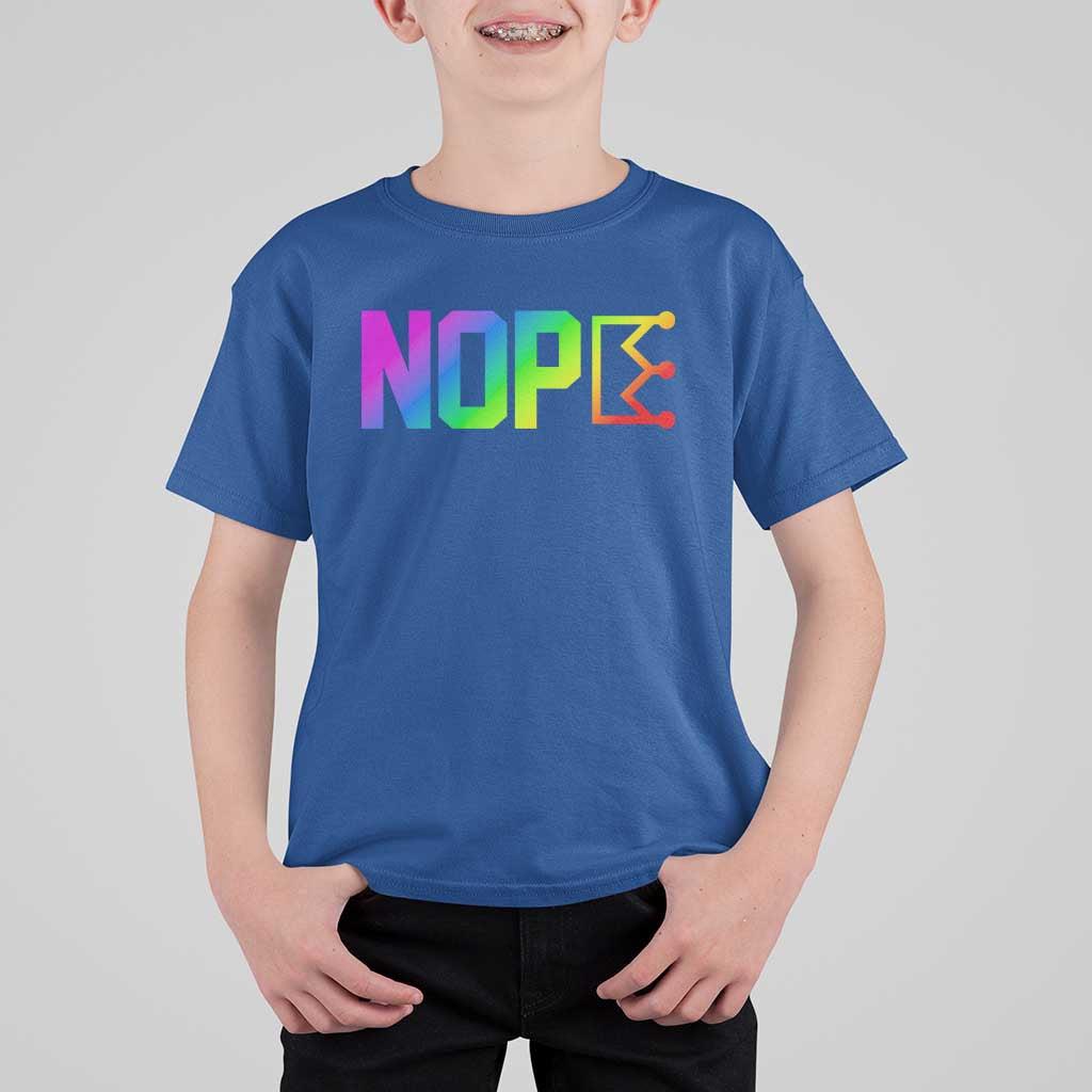 Nope No Kings Graphic T Shirt For Kid Humorous Political Gift