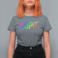 Nope No Kings Graphic T Shirt For Women Humorous Political Gift