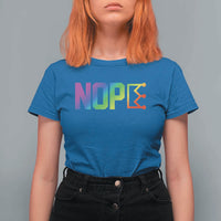 Nope No Kings Graphic T Shirt For Women Humorous Political Gift
