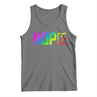 Nope No Kings Graphic Tank Top Humorous Political Gift