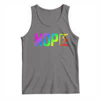 Nope No Kings Graphic Tank Top Humorous Political Gift