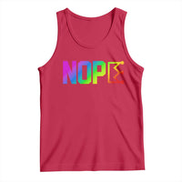 Nope No Kings Graphic Tank Top Humorous Political Gift