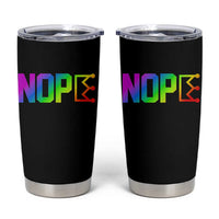 Nope No Kings Graphic Tumbler Cup Humorous Political Gift