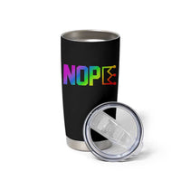 Nope No Kings Graphic Tumbler Cup Humorous Political Gift