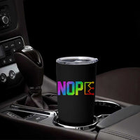 Nope No Kings Graphic Tumbler Cup Humorous Political Gift