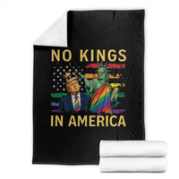 No Kings In America Statue Of Liberty Pride Throw Blanket Humorous Political Gift