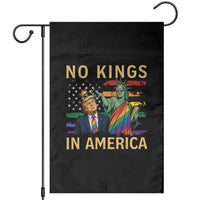 No Kings In America Statue Of Liberty Pride Garden Flag Humorous Political Gift