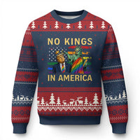No Kings In America Statue Of Liberty Pride Ugly Christmas Sweater Humorous Political Gift